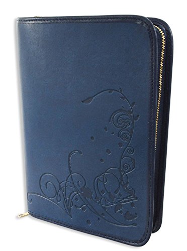Preisvergleich Produktbild Gotteslobehülle Kunstleder d'blau geprägtes Motiv 'Ranken