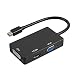 Produktbild Sopear 3 in 1 Mini Displayport Adapter1.2 auf HDMI DVI VGA Kabel Adapter Konverter für Apple MacBook, MacBook Air, MacBook Pro, iMac, Mac mini, Microsoft- Schwarz