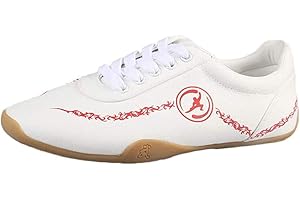 Shaoyao Unisex Kung Fu Schuhe Kampfsportschuhe Atmungsaktiver Komfort Chinesische Gummisohle Wushu Yoga Tai Chi Kampfkunst Weiß 42