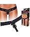 Hustler Crotchless Vibrating Panties Pleasure Beads Black M/L Hustler Crotchless Vibrating Panties