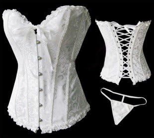 Sexy White corset &amp; tutu Xmas Angel fairy fancy dress outfit wings &amp; halo
