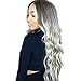 Produktbild Ombre PerüCke Langes Lockiges Haar Mittlere PerüCke 2 TöNe Rot Grau WellenföRmige PerüCke Weiblich Synthetische WäRme Cosplay Jeden Tag PerüCke NatüRliches Aussehen