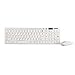 Price comparison product image Gaming Keyboard Mouse Combo Wireless 2.4G Ultra Slim Mute Keyboard Mouse Set for PC Computer Desktop, White