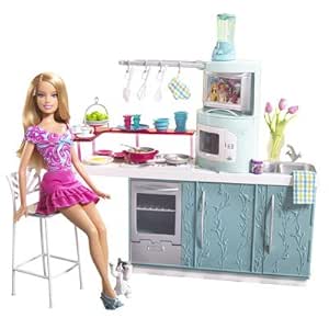 barbie doll kitchen set in hindi