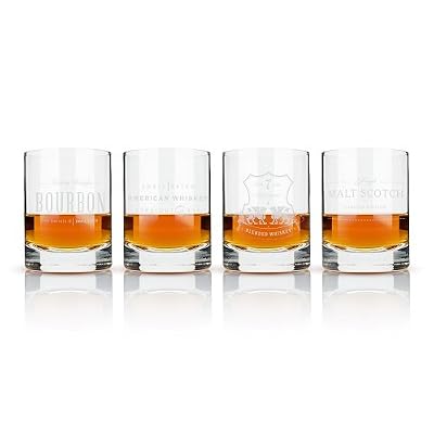 Viski Admiral gravé au whisky étiquette Verres en cristal par Viski