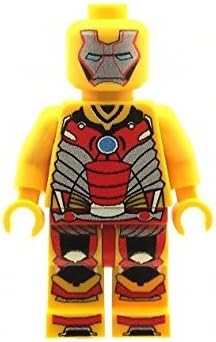 Custom Designed Minifigure - IronMan in Yellow Suit - Printed on LEGO Parts