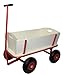 Produktbild Bollerwagen aus Holz mit Luftreifen und Stahl-Gestell :: Transportwagen belastbar bis 100 kg