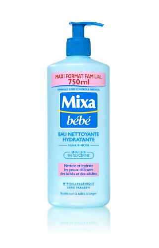 Preisvergleich Produktbild MIXA BEBE - Eau Nettoyante - Hydratante Peaux délicates - Pompe 750ml