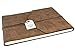 Produktbild Viaggio Gästebuch handgefertigt mit Einband aus recyceltem Italienisches Leder Tan Extra Large, Gästebuch Seiten (22cm x 28cm x 2cm)