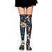 Produktbild suzhouxiu Grinch Pattern Womens Knee High Socks Long Socks Sport Socks Thin for Running,Medical,Athletic,Travel