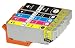 Produktbild TS 5-PK T273XL Remanufactured compatible ink cartridges for EPSON T273 (1 BLACK , 1 Photo Black , 1 YELLOW, 1 MAGENTA, 1 CYAN) Expression Premium XP-600, Expression Premium XP-610, Expression Premium XP-800, Expression Premium XP-810 by STS