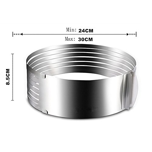 Goldbeing Torten Set inkl. Tortenheber, Tortenbodenteiler& Tortenboden-Schneidhilfe, Torten-Zubehör aus Edelstahl (Farbe: silber), Menge 1 x 3er Set - 2