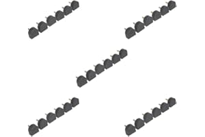 PAOWSIETIVIITY 3 paia di tasselli di ricambio per riparazione scarpe con tacco alto, 11 mm, colore nero, Set da 5 (nero, 16 mm), 16mm