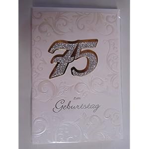 Glückwunschkarte 75. Geburtstag