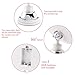 RUIMIO Makeup Mirror 7X Magnifying Lighted Makeup Mirror with Suction Base