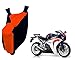 Auto Pearl Premium Quality - 100% Water Proof Orange Blue Bike Body Cover With Mirror Pockets, Buckle Belt, Carry Bag For - Honda CBR 1000RR RS.1199.00