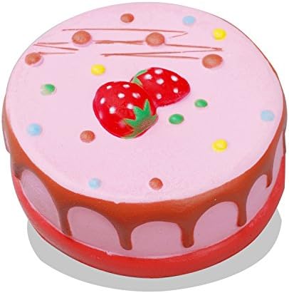 Jumbo Slow Rising Squishy Toy(14s rise),Jusoo Squeeze Mousse cake Stress Reliever Food Toy For Children and Adult.