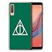 Produktbild eSwish Gel TPU Hülle/Case für Samsung Galaxy A7 2018/A750 / Grün Muster/Heiligtümer Todes Inspiriert Kollektion