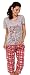 Zeta Ville - Women's Maternity Nursing Pyjamas Soft Jersey Cartoon Print - 191c (Red, UK 10/12, L)
