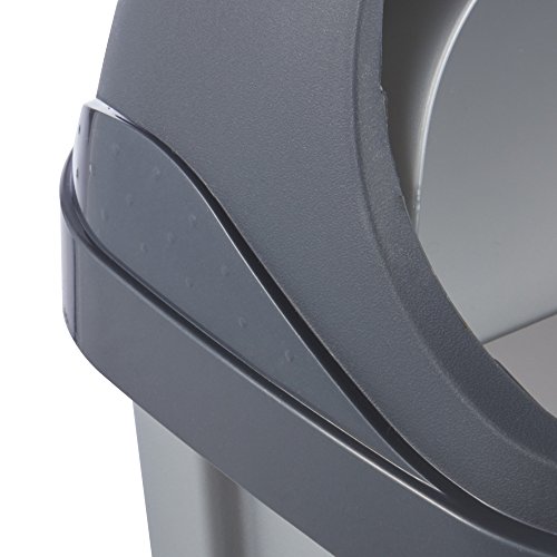 OKT 10453160000 Mülltonne ‚Roll-Top‘ 10 L, silber / anthrazit - 5