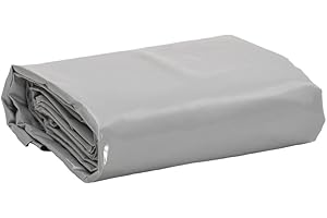 vidaXL Bâche, Couverture de Toit Résistante aux UV, Bâche de Protection pour Meuble de Jardin Remorque Voiture Extérieur, Gris 2,5x3,5 m 650 g/m²