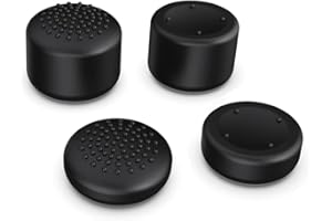 DRAGON SLAY 4 pack Thumb Grips for Nintendo Switch Pro Controllers / Suitable for Xbox One and Series X Controllers - Black