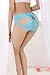 Produktbild QPLA@T-back Unterhosen Schlüpfer Niedrige taille Slip Damen Unterwäsche Tangas,Sky Blue One Size