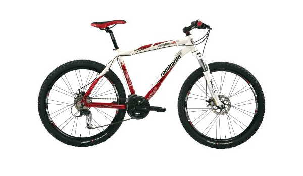 Lombardo Uomo Alverstone 400 2012, 24 velocità, in Lega Performance MTB,  Colore: Rosso/Bianco, 48,26 (19\