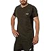 Produktbild TWISFER Herren Sport T Shirt Fitness Funktion Training Running Tennis Sportshirt Patchwork Männer Kurzarm Trainingsshirt Laufshirt Atmungsaktiv Top Bluse