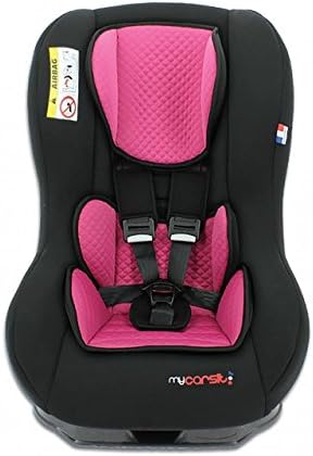 MyCarSit Custo Collection Car Seat for Kids, 0 to 18 kg, Raspberry