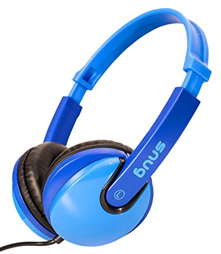 Snug Plug n Play Auriculares Infantiles para Niños Estilo DJ (Azul)