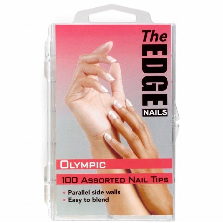 The Edge Olympic Nail Tips - 100 Assorted Sizes