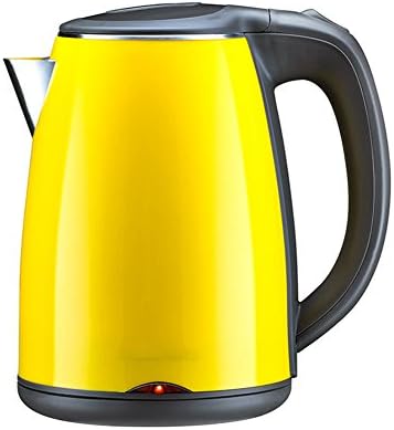 YIXINYI-D1206 Electric Kettle Stainless Steel Three Layers Anti-scald 1.2L 1500W Kettle Yellow 21.7* 18*21.5cm