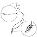 1 Pcs Men Infinity Tibet Silver Black Stainless Steel Skull Pendant Chain Necklace