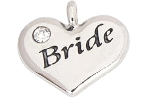 OCCASIONS EMPORIUM Bride Heart Charm - Silver Plated