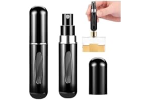 Fia Direct 5ML Black Perfume Atomiser Aftershave Travel Refillable Bottle Portable Handbag Spray-Nicotine Free