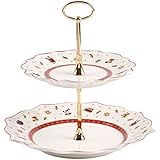 Villeroy & Boch Toy's Delight - Bandeja para dulces pequeña, de porcelana, color rojo, 24 x 5 x 24 cm