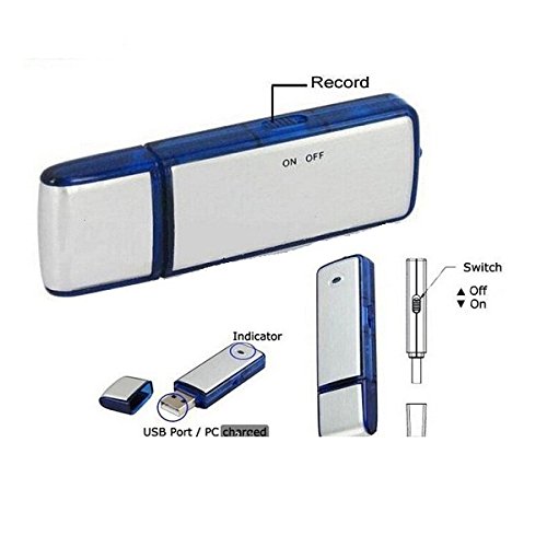 Preisvergleich Produktbild USB Stick Spionage 4 GB – Aufzeichnung Audio 18H – setik