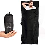 ✔ Uso versátil: ya sea en la excursión de trekking, acampada o senderismo, el Traveller 2 en 1 siempre se puede utilizar. Ya sea como saco de dormir de viaje o abierto como una bolsa de viaje (Travelsheet).