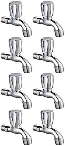 Drizzle ContiMini Bib Cock Bathroom Tap With Foam Flow Brass Chrome Plated (standard size) 8 piece