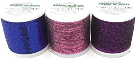 CamtiacSet of 3 Madeira Leading Yarn Blue/Purple/Pink