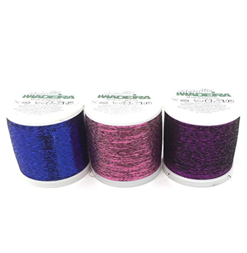 CamtiacSet of 3 Madeira Leading Yarn Blue/Purple/Pink
