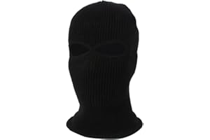 Jungerhouse Balaclava Tricoté Intégral Cagoule 3 Trous 2 Trous Multifonction Coupe Vent Au Chaud Masque Moto Vélo Ski Cagoule Unisexe Sports
