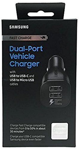 Samsung Fast Charge Dual-Port Car Charger - Retail Packaging
