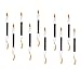 Gleader Lot of 10Pcs Double-ended Disposable Eye Shadow Applicators Lip Brush Beauty Tools