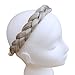 BRAID PLAITED CHUNKY HAIR HEADBAND (25 Silver Grey Mix)
