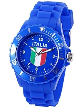 Alsino Armbanduhr EM WM Länder Silikon Uhr Silikon Damen Herren Silikon Uhren Herrenuhr Damenuhr, Farbe wählen...