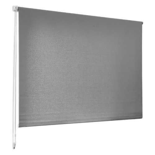 casa pura® Sichtschutzrollo – lichtdurchlässig – in neun Größen | Grau | 120x150cm - 3