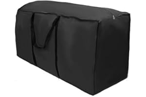 harupink Aufbewahrungstasche Schutzhülle für Auflagen Gartenauflagen Tragetasche Schutzhülle Kissen Garten Wasserabweisende Tragetasche für Auflagen mit Tragegriff (122x39x55cm)