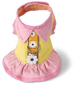 Doggles Dog Harness Dress, Yello, Small